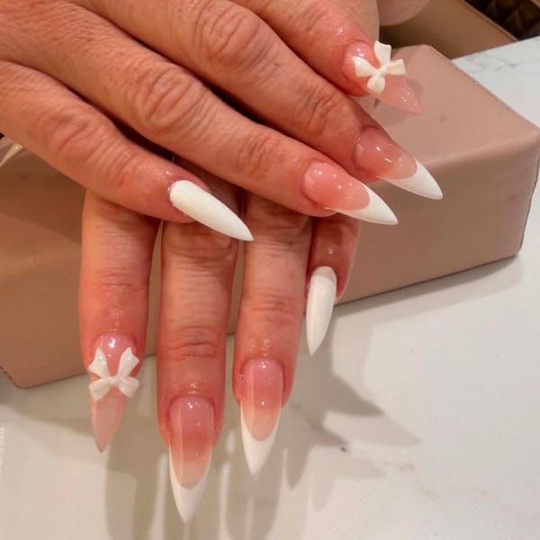 White French with bows